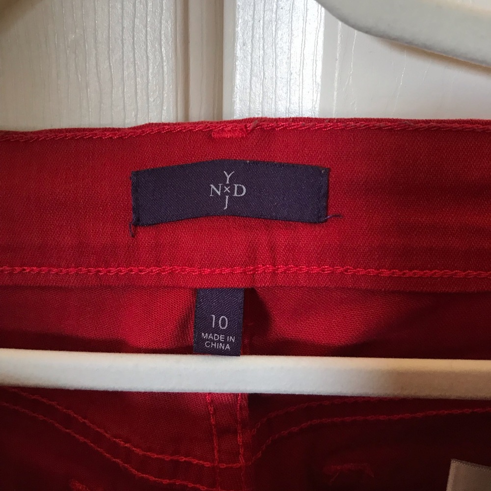 Red NYDJ jeans